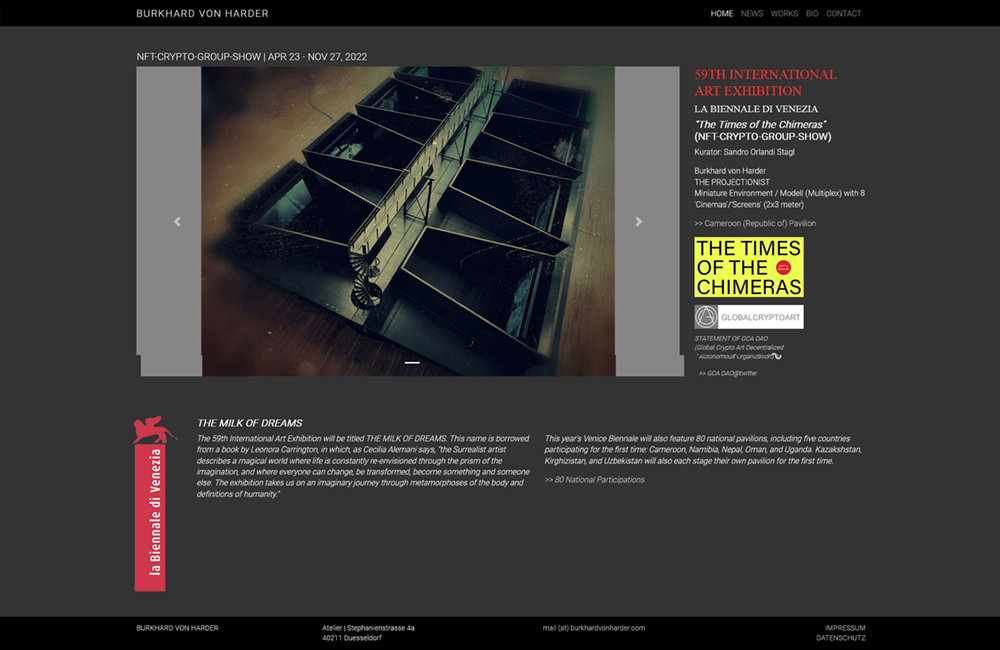 Web Design & Development for Artists - shinyCube - Hamburg