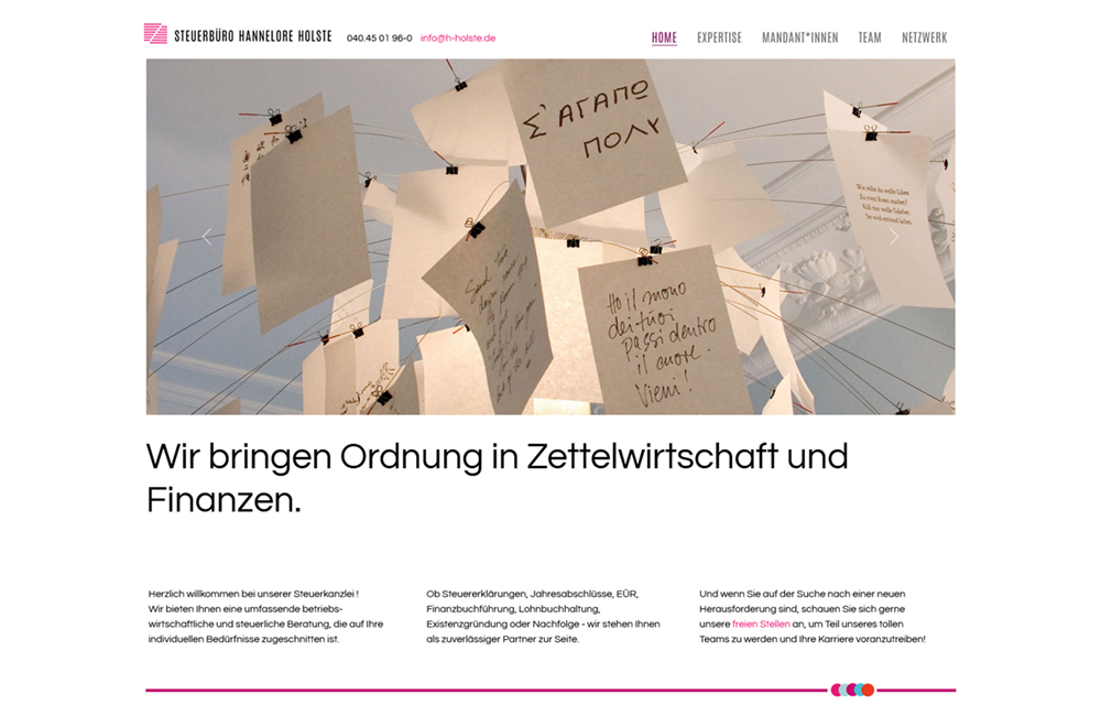 Webdesign & Webentwicklung für Steuerberater & Finanzbranche - shinyCube - Hamburg