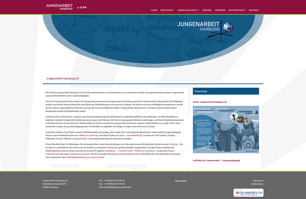 Webdesign & Web-Entwicklung für Vereine & soziale Träger / soziale Projekte - shinyCube - Hamburg