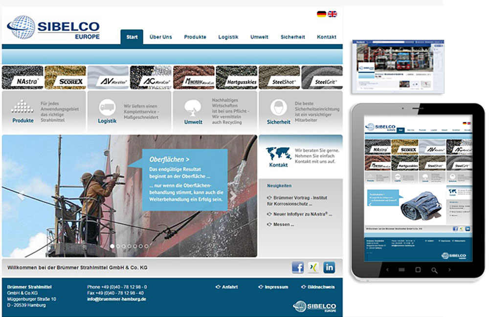 Webdesign & Webentwicklung für die Industrie - shinyCube - Hamburg