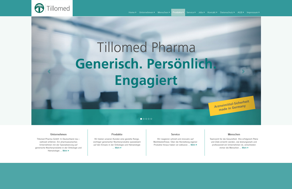 Web Design & Web Development for Pharmaceuticals - shinyCube - Hamburg